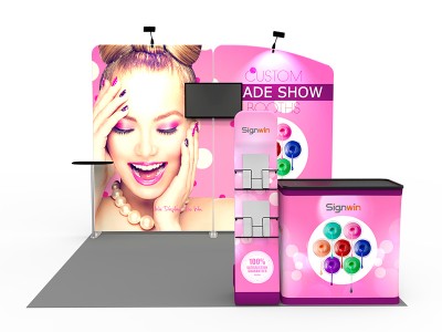 10x10ft Custom Panel & Element Trade Show Booth A1