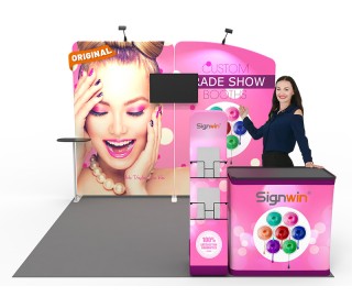 10x10ft Custom Panel & Element Trade Show Booth A1