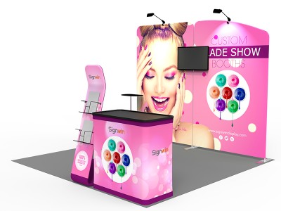 10x10ft Custom Panel & Element Trade Show Booth A1