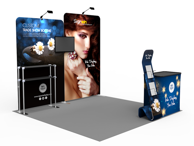10x10ft Custom Trade Show Booth B1