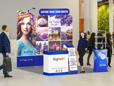 10x10ft Custom Trade Show Booth C