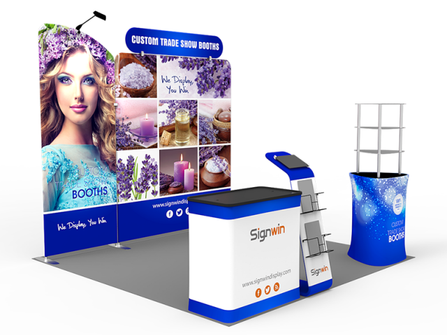 10x10ft Custom Trade Show Booth C
