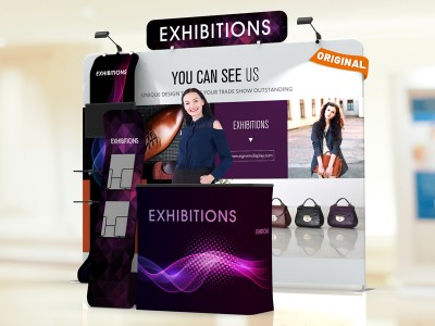 10x10ft Custom Trade Show Booth F