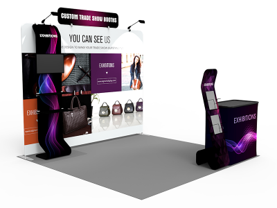 10x10ft Custom Trade Show Booth F