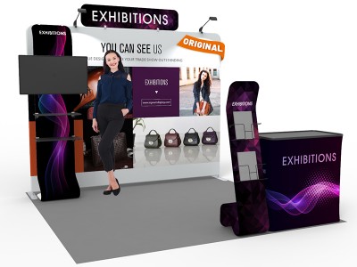 10x10ft Custom Trade Show Booth F