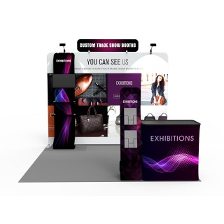 10x10ft Custom Trade Show Booth F