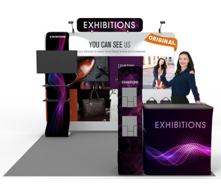 10x10ft Custom Trade Show Booth F
