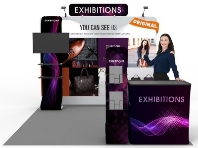 10x10ft Custom Trade Show Booth F