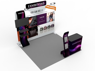 10x10ft Custom Trade Show Booth F