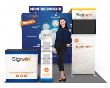 10x10ft Custom Design Printing Archy Monitor Tension Fabric Trade Show Booth M