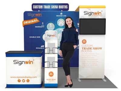 10x10ft Custom Design Printing Archy Monitor Tension Fabric Trade Show Booth M