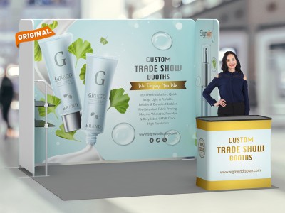 10x10ft Custom Trade Show Booth P