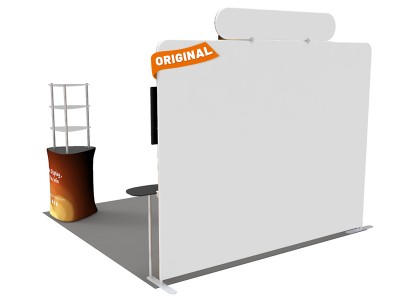 10x10ft Custom Corner & Element Trade Show Booth T