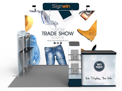 10x10ft Custom Trade Show Booth V