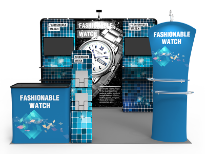 10x10ft Custom Trade Show Booth W
