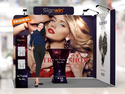 10x10ft Custom Trade Show Booth X