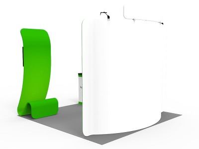 Custom 10x10ft Standard Serpentine Monitor Trade Show Display Booth Kit 24