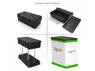 Custom 10x10ft Standard Serpentine Monitor Trade Show Display Booth Kit 24