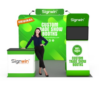 Custom 10x10ft Standard Serpentine Monitor Trade Show Display Booth Kit 24