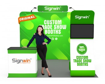 Custom 10x10ft Standard Serpentine Monitor Trade Show Display Booth Kit 24