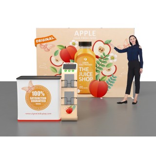 Custom 10x10ft Standard Easystem SEG & iPad Literature Stand & Case to Podium SEG Trade Show Display Booth Kit 06