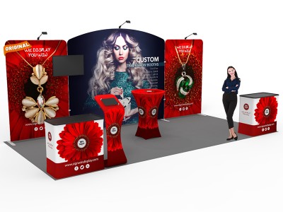 10x20ft Custom Trade Show Booth 01 10x20ft Custom Trade Show Booth 01
