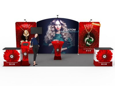 10x20ft Custom Trade Show Booth 01 10x20ft Custom Trade Show Booth 01