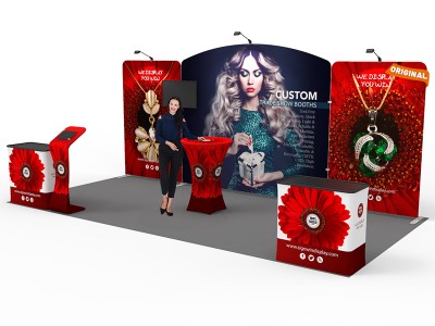 10x20ft Custom Trade Show Booth 01 10x20ft Custom Trade Show Booth 01