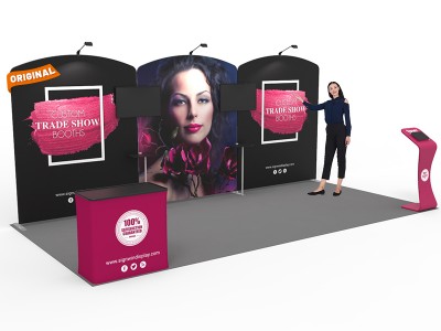 10x20ft Custom Trade Show Booth 03 10x20ft Custom Trade Show Booth 03