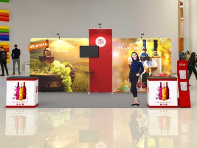 10x20ft Custom Trade Show Booth 04
