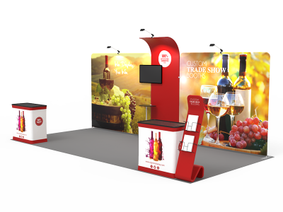 10x20ft Custom Trade Show Booth 04