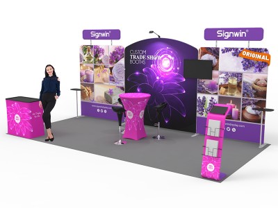 10x20ft Custom Trade Show Booth 06 10x20ft Custom Trade Show Booth 06