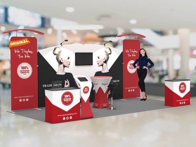 10x20ft Custom Trade Show Booth 07