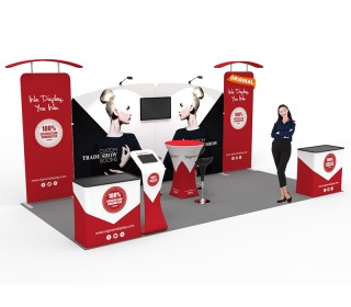 10x20ft Custom Trade Show Booth 07