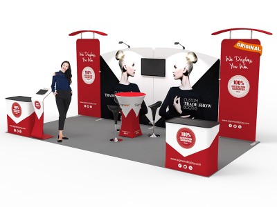 10x20ft Custom Trade Show Booth 07 10x20ft Custom Trade Show Booth 07