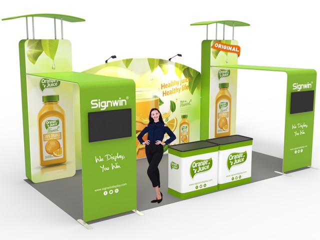 10x20ft Custom Trade Show Booth 14 10x20ft Custom Trade Show Booth 14