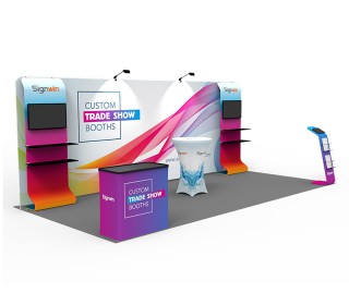 10x20ft Custom Trade Show Booth A