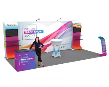 10x20ft Custom Trade Show Booth A
