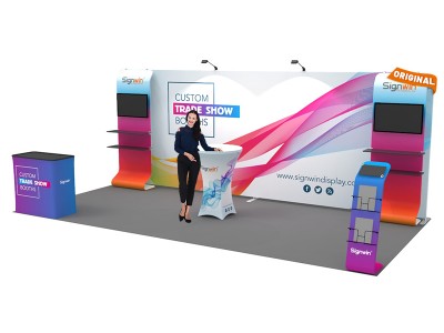10x20ft Custom Trade Show Booth A 10x20ft Custom Trade Show Booth A
