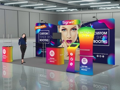 10x20ft Custom Trade Show Booth K