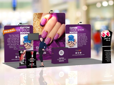 10x20ft Custom Trade Show Booth L 10x20ft Custom Trade Show Booth L