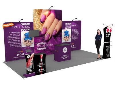 10x20ft Custom Trade Show Booth L 10x20ft Custom Trade Show Booth L