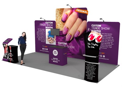 10x20ft Custom Trade Show Booth L 10x20ft Custom Trade Show Booth L