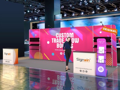 10x20ft Custom Trade Show Booth M 10x20ft Custom Trade Show Booth M
