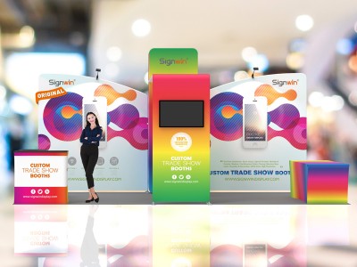 10x20ft Custom Trade Show Booth Q