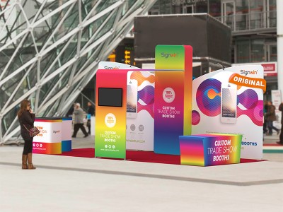 10x20ft Custom Trade Show Booth Q