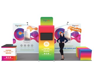10x20ft Custom Trade Show Booth Q