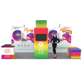 10x20ft Custom Trade Show Booth Q
