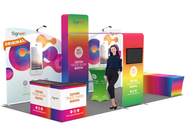 10x20ft Custom Trade Show Booth Q 10x20ft Custom Trade Show Booth Q