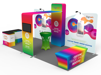 10x20ft Custom Trade Show Booth Q